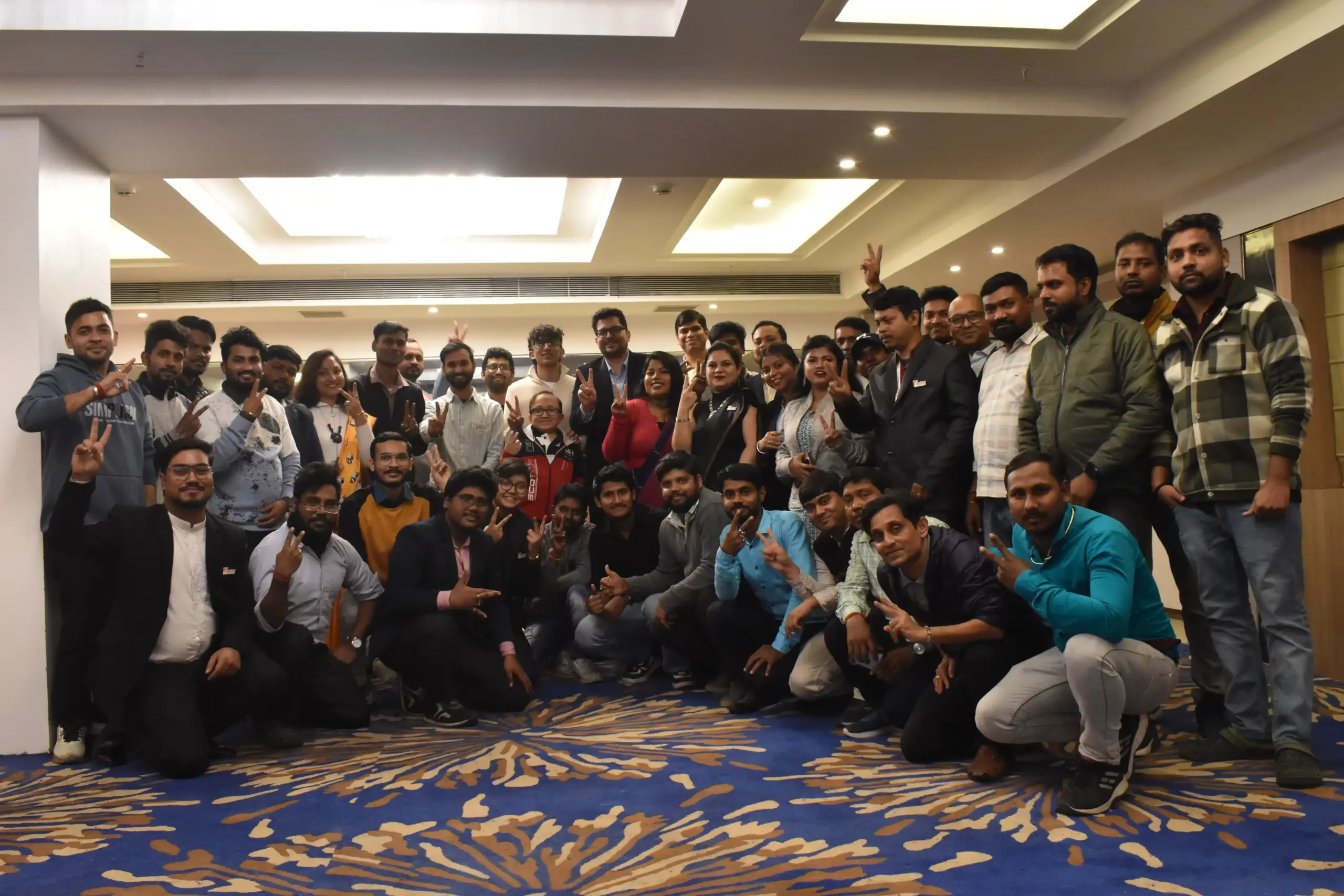 Navkaar office team gathered for a group photo